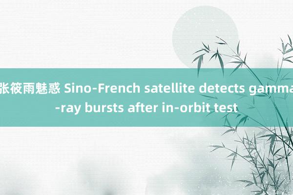 张筱雨魅惑 Sino-French satellite detects gamma-ray bursts after in-orbit test