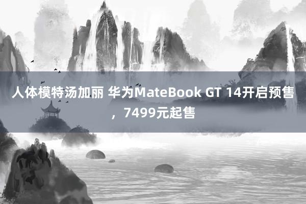 人体模特汤加丽 华为MateBook GT 14开启预售，7499元起售