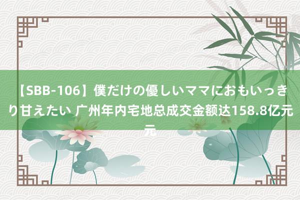 【SBB-106】僕だけの優しいママにおもいっきり甘えたい 广州年内宅地总成交金额达158.8亿元